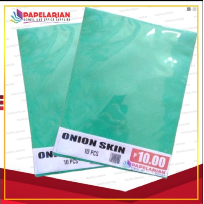 ONION SKIN PAPER COLOR GREEN PACK BY 10SHEETS | Shopee Philippines
