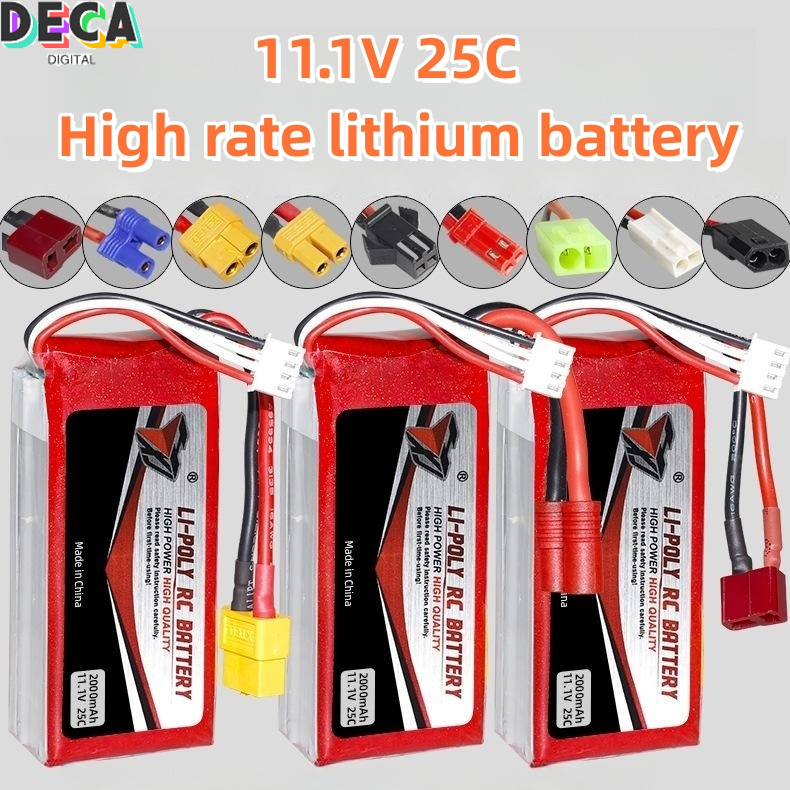 Premium Lithium Battery 11.1v 25c for RC and Drones Charging High Rate ...