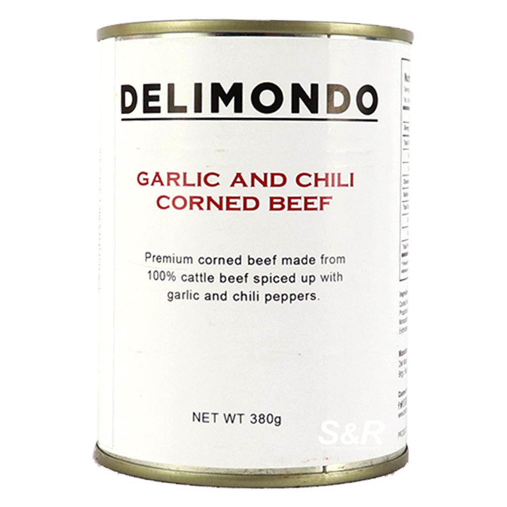 Delimondo Garlic and Chili Corned Beef 380g Shopee Philippines
