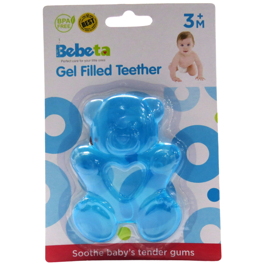 Babyhug Water Filled Bear Shaped Teether - Red main image 1