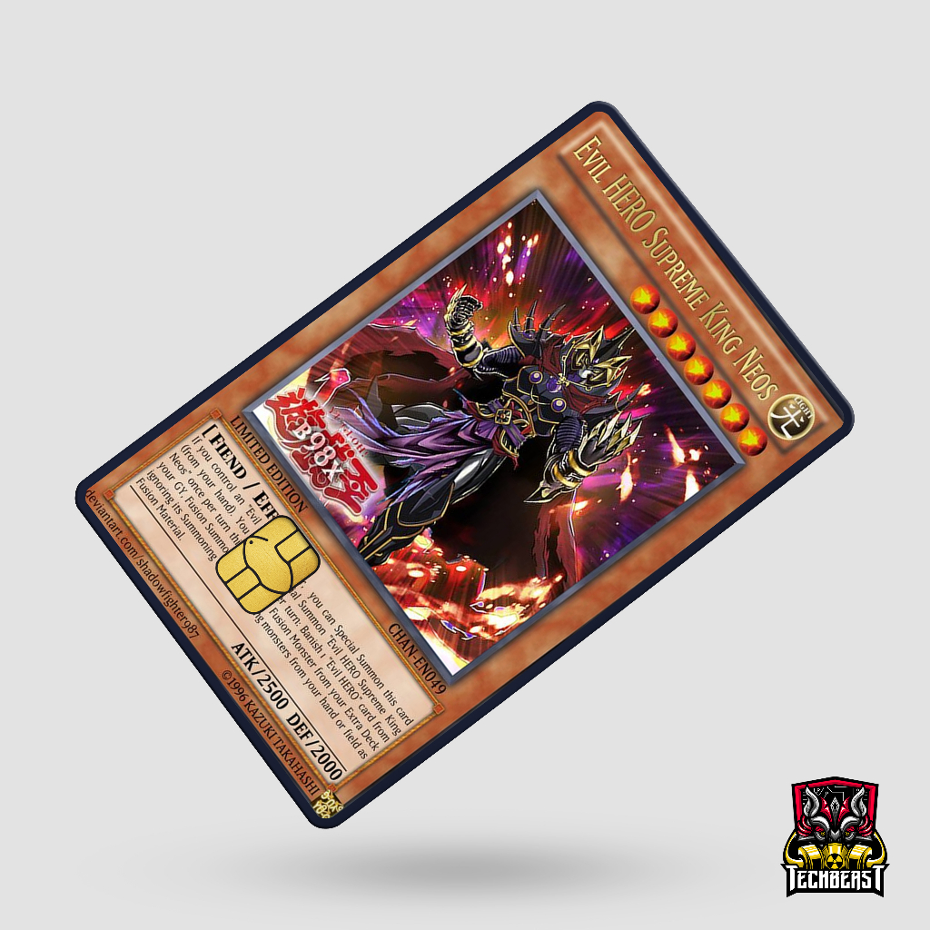3M Yugioh ATM Debit Credit Beep Card Skin Vinyl Sticker Techbeast ...