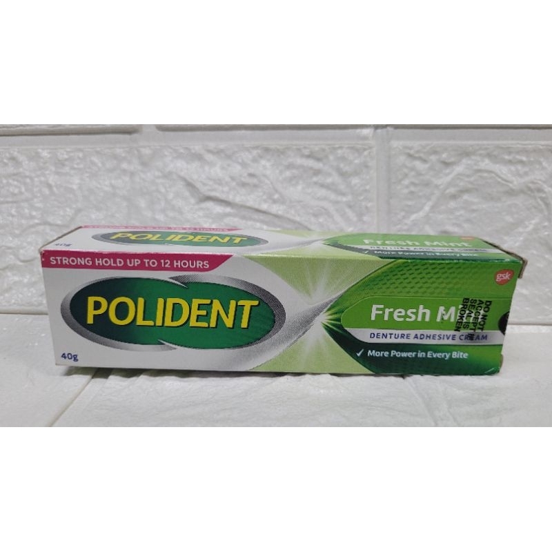 Polident Fresh Mint Denture Adhesive Cream (40g) | Shopee Philippines