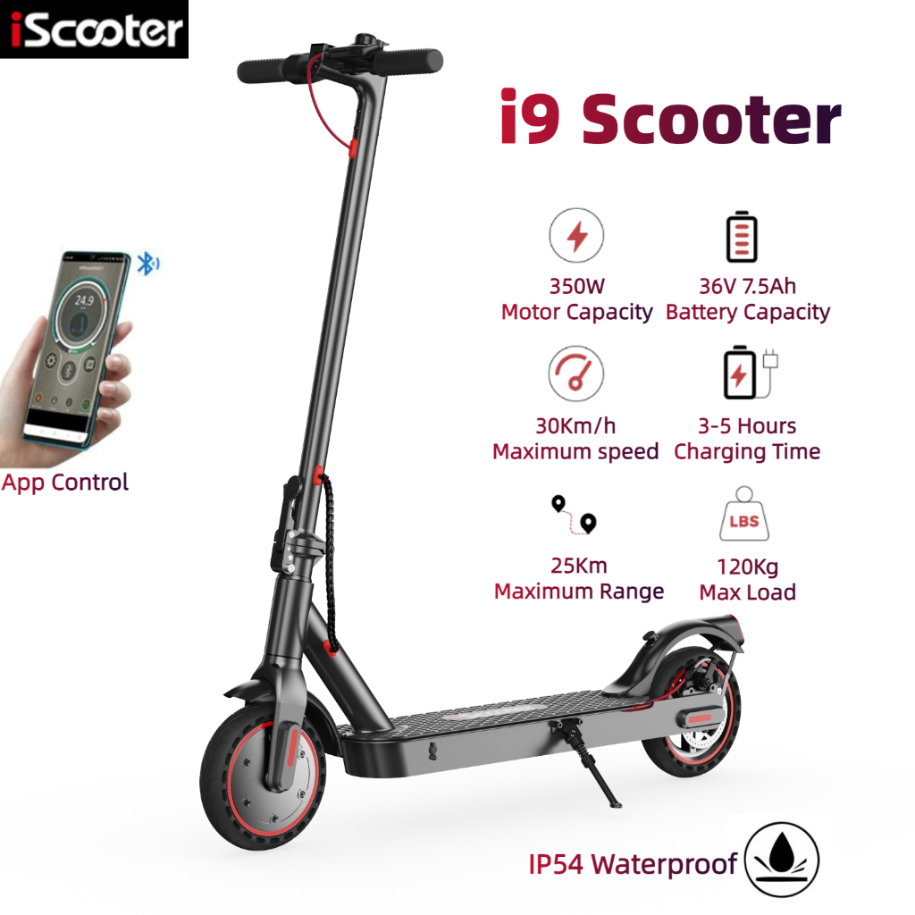 iScooter i9 Electric Scooter For Adult Aluminum Alloy Portable Outdoor Scooter Shopee Philippines
