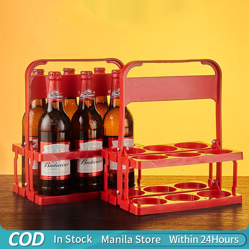 Plastic Beer Basket Portable Folding Beer Storage Rack,for Party Bar ...