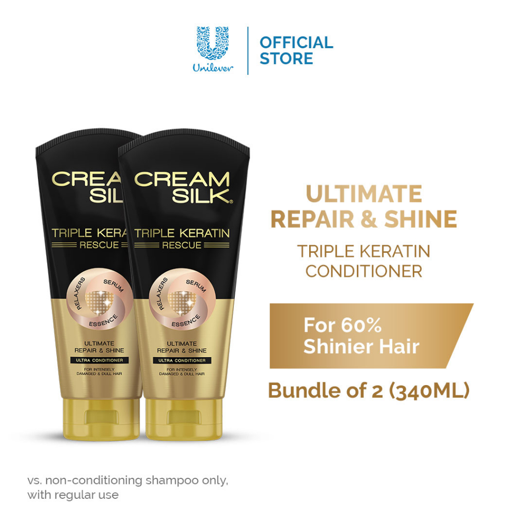 Cream Silk Conditioner Triple Keratin Rescue Gold Ultimate Repair and