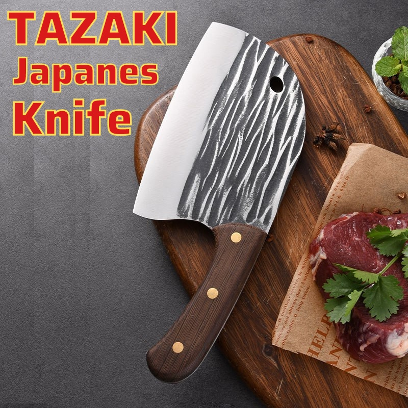 Tazaki Japanese Knife Cutting Tools Kitchen Knife Set Stainless Steel