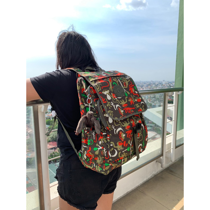Kipling Haruko Large Backpack Monkey Frnds Kh Shopee Philippines
