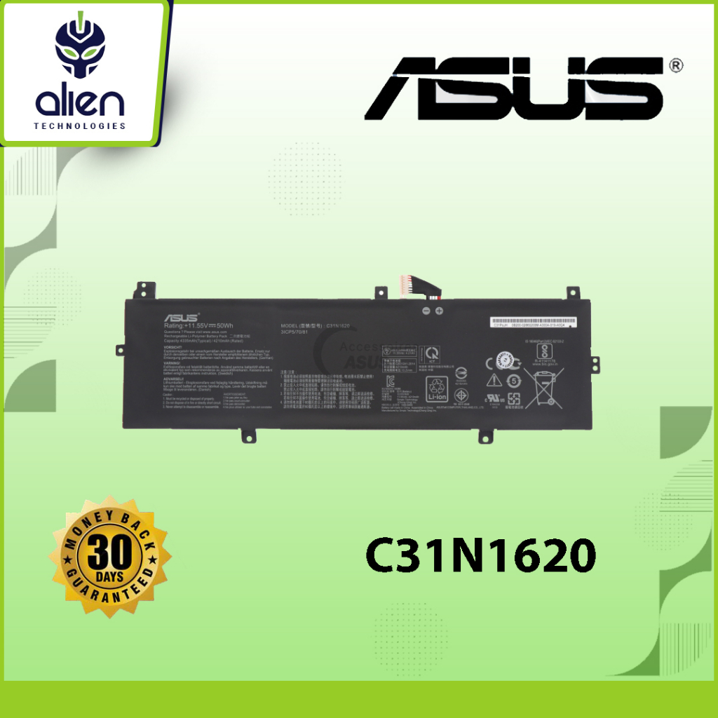 Asus Laptop Battery C31N1620 for Zenbook UX430UQ UX430 UX430U UX430UA ...