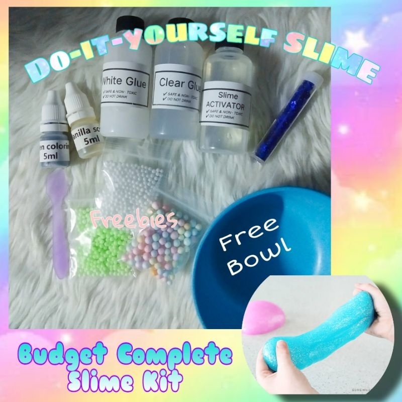 SLIMEQUEEN Budget Complete Slime Kit | DIY Slime | Slime making ...