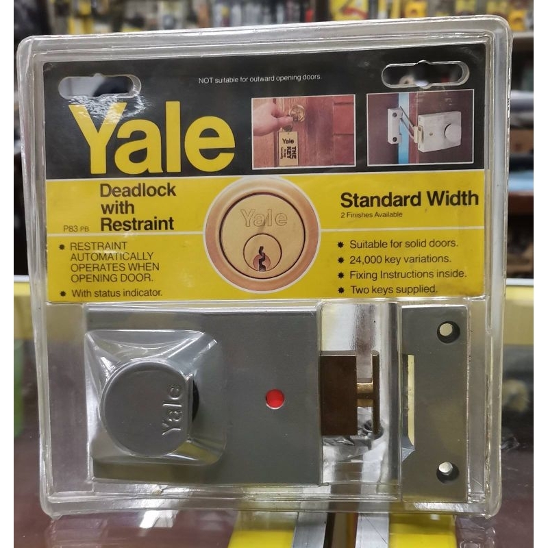 Yale Automatic Restraining Deadlock P83-PB | Shopee Philippines