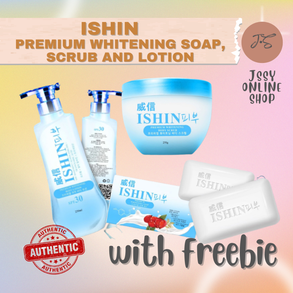 Ishin Skin Premium Whitening Soap 10 Bars Whitening Body Lotion