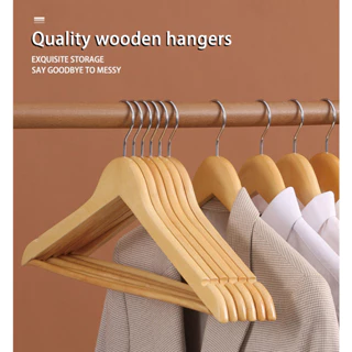 Plastic Hangers with Mini Metal Hooks - Pack of 6 FIR-LOP-6, Coat Hooks &  Racks