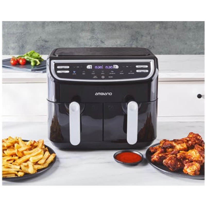 Ambiano Professional Digital Screen Dual 2 Basket Air Fryer 9 Liter Capacity Shopee Philippines