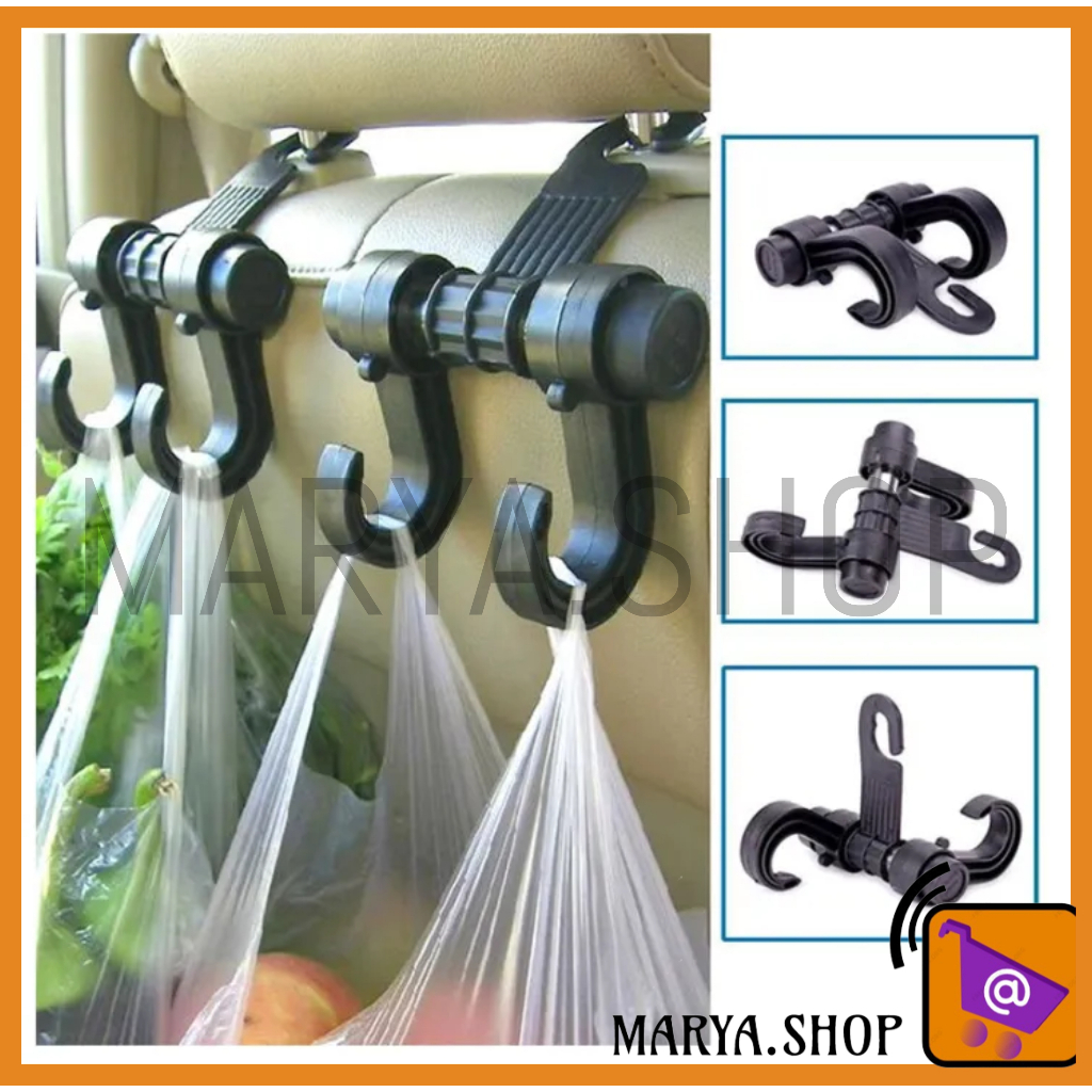 MARYA.SHOP Universal Multi-function Car Seat Back Double Hooks 360 ...