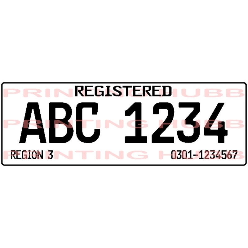 CAR TEMPORARY PLATE NUMBER ( LTO STANDARD ) Shopee Philippines
