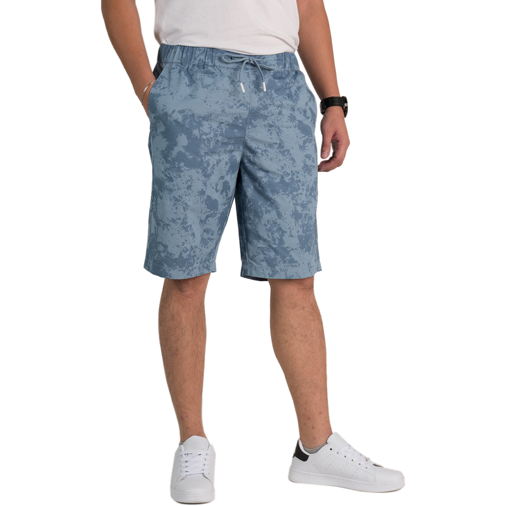 GIORDANO Men's Drawstring Bermuda Shorts (01101205) 29 Blue / Lt