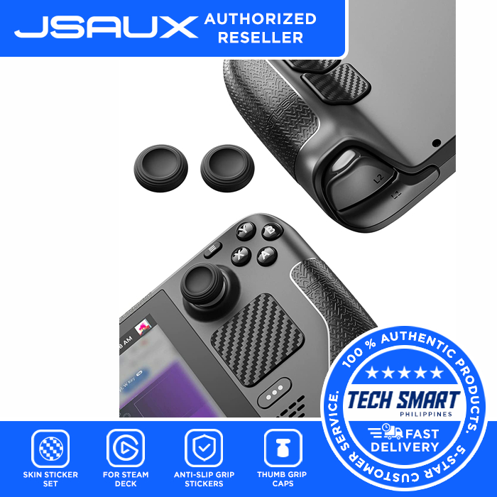 JSAUX Skin Stickers Set Compatible for Steam Deck, AntiSlip Grip