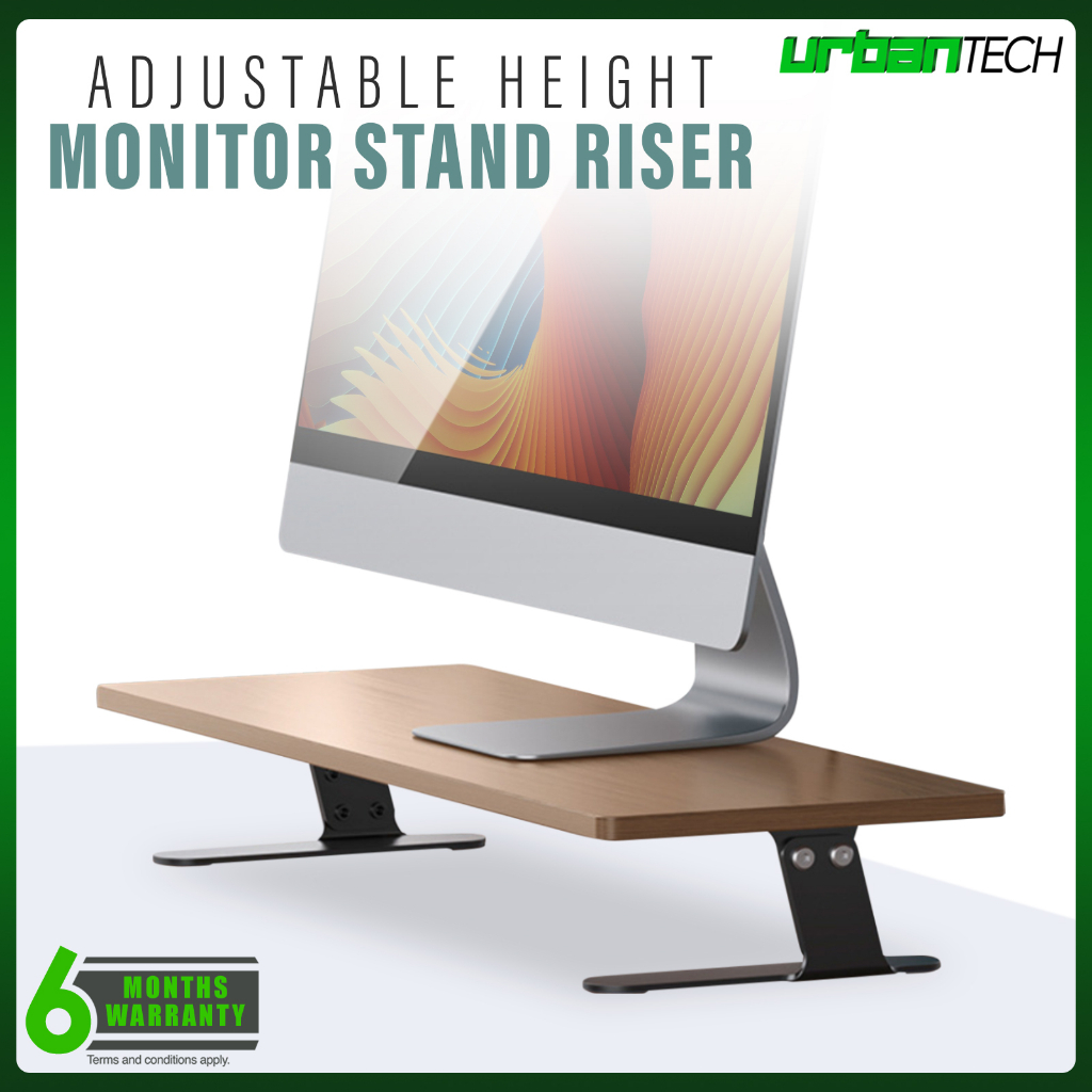 Solid Wood Ergonomic Monitor Stand Riser Universal Monitor Stand ...