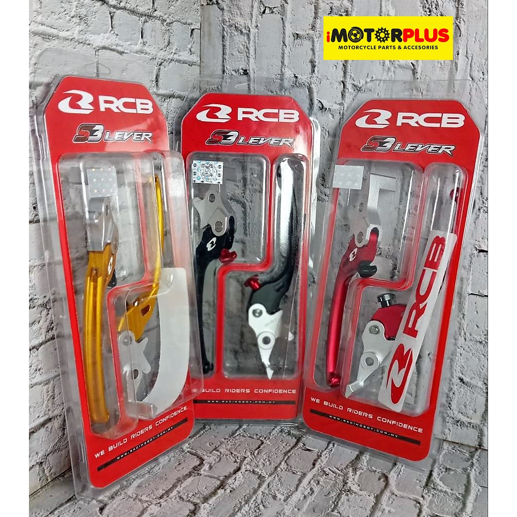 RCB BRAKE LEVER SET S3 ADV 150/PCX 160 BLACK/THAI GOLD/RED Shopee