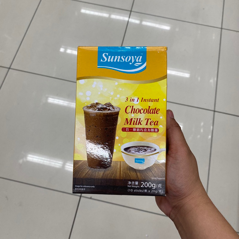 SUNSOYA 3 IN 1 INSTANT CHOCOLATE MILK TEA 200g Shopee Philippines