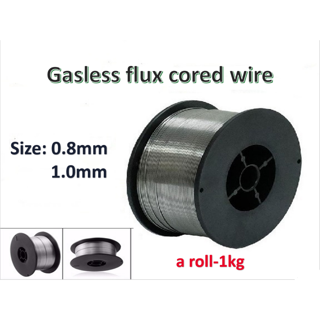 MIG Wire Gasless Flux Cored 0.8mm/1.0mm 1kg Mild / Carbon Steel ...