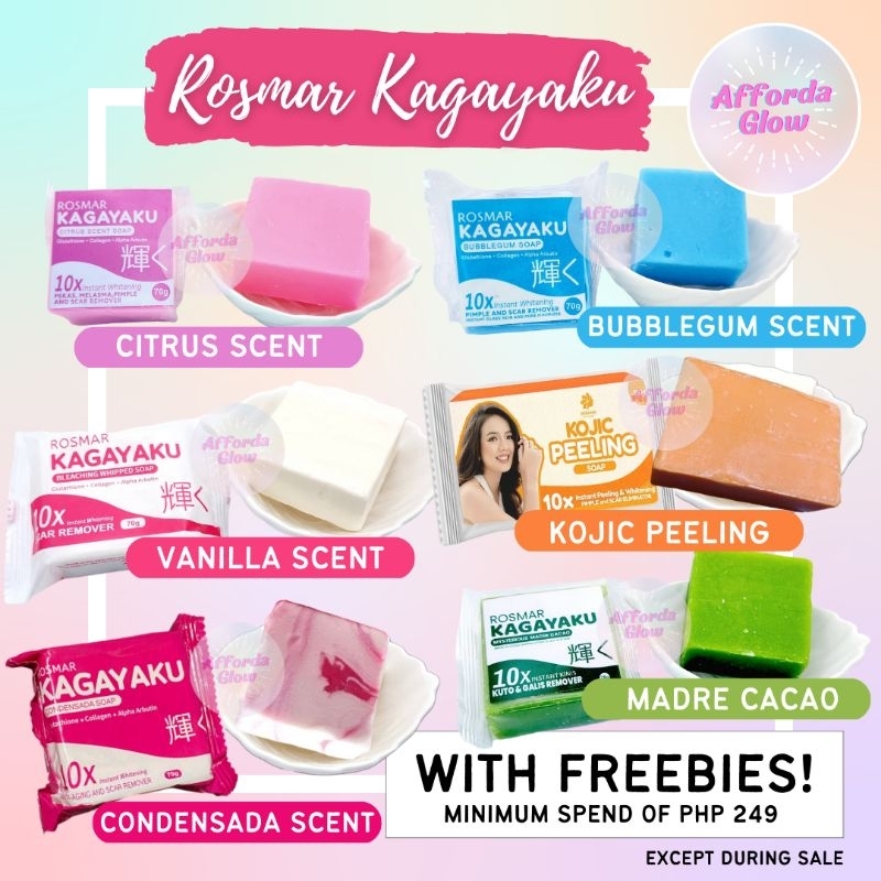 Rosmar Kagayaku Soap | Vanilla, Condensada, Bubble Gum, Citrus