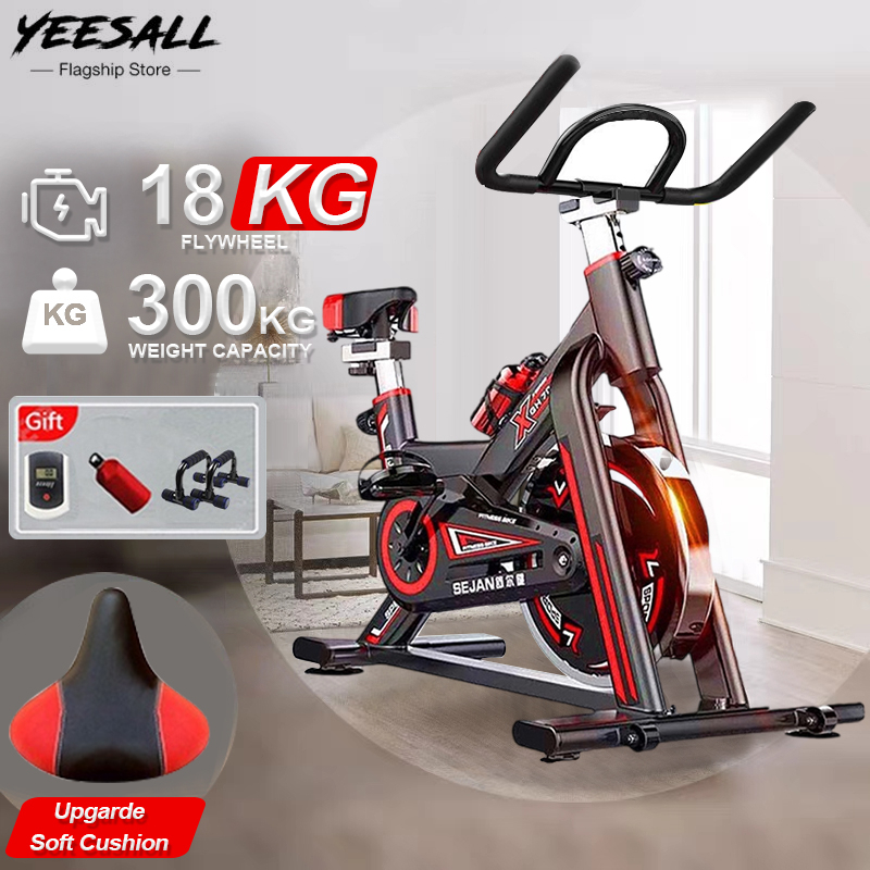 a fully indoor exercise bike