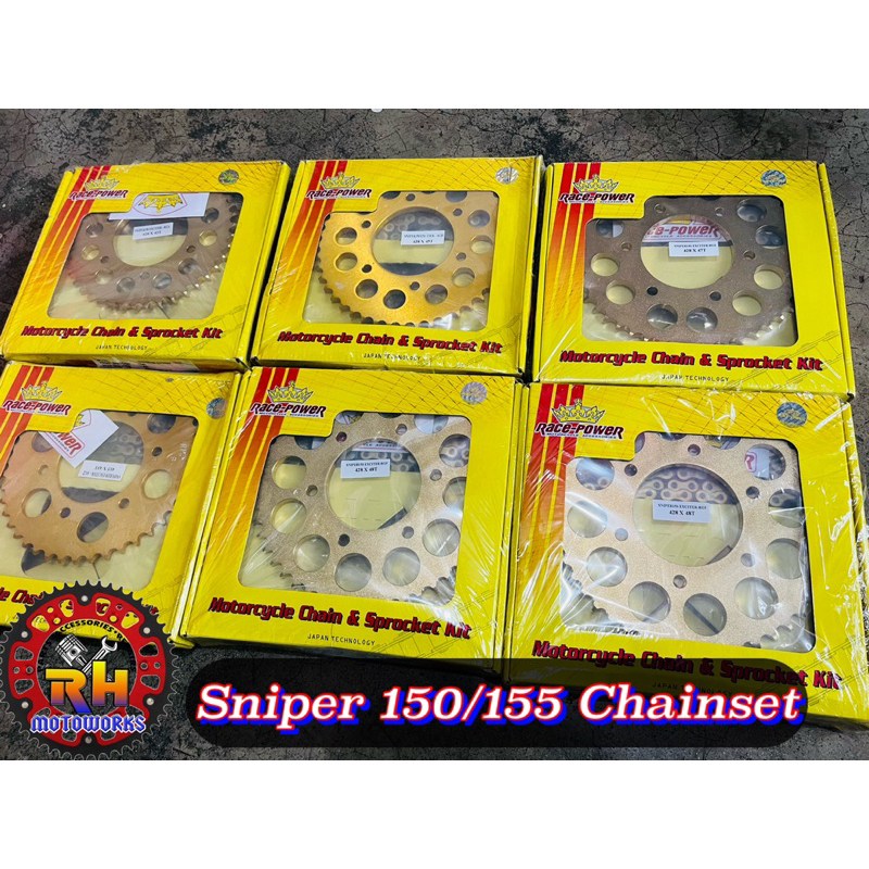 Sniper 150/155 Chainset Steel Gold RACE POWER THAILAND | Shopee Philippines