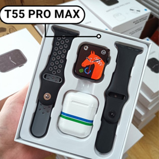 24 hour shipment 2023 T55 Pro Max SmartWatch TWS Earphone 2 in 1