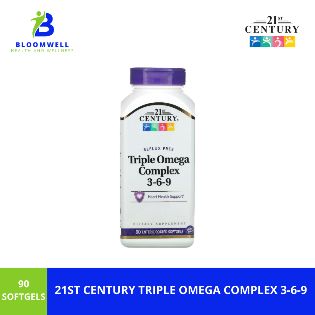 21st Century, Triple Omega Complex 369, 90 Enteric Coated Softgels