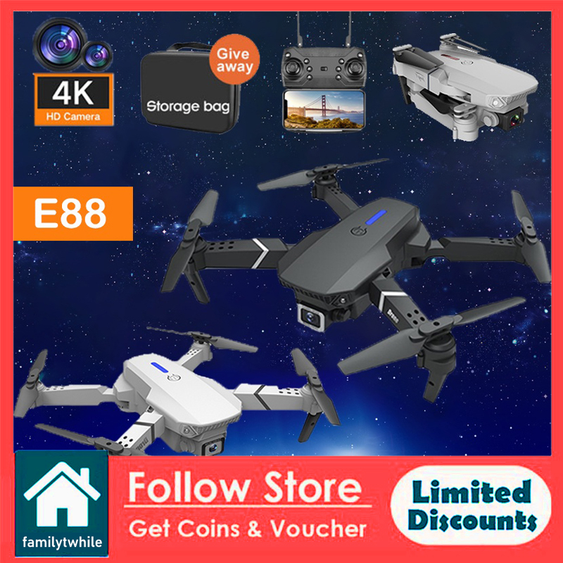 NEW E88 Mini Drone 4K HD Camera With Wifi FPV Portable Foldable Remote