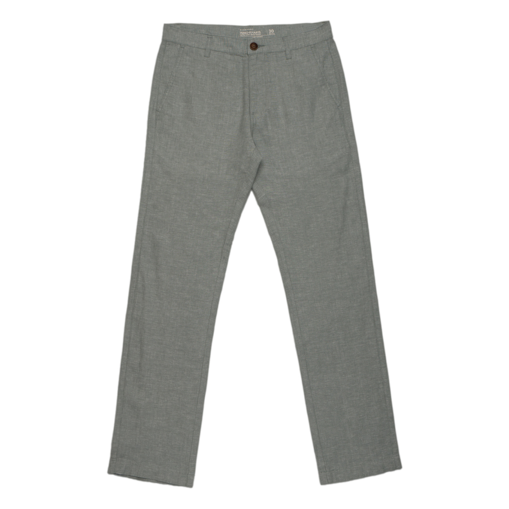 GIORDANO Men's Cotton Linen Pants (01119201) - 66 - Lily Pad Green ...