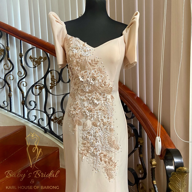 Lace 2024 filipiniana dress