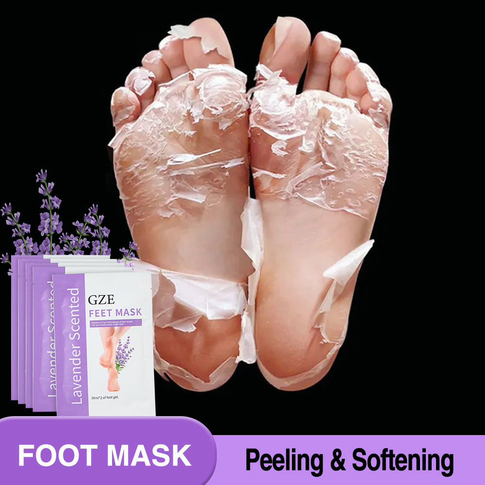 GZE Foot Peeling Mask Remove Dead Skin Spa Feet Peel Off Exfoliating