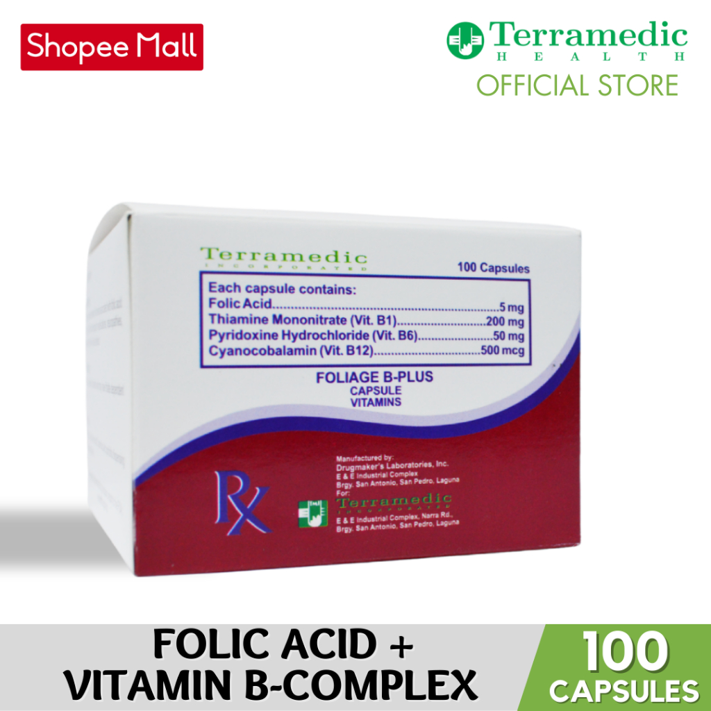 FOLIAGE BPLUS Folic Acid And Vitamin Shopee Philippines