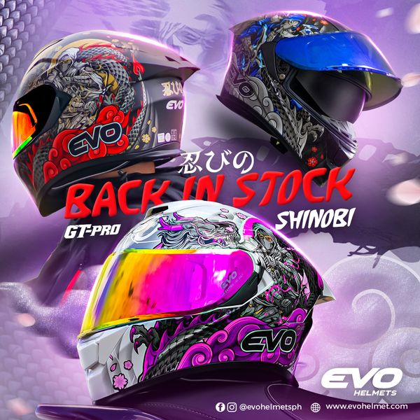 EVO GTPRO SHINOBI FULL FACE HELMET Shopee Philippines