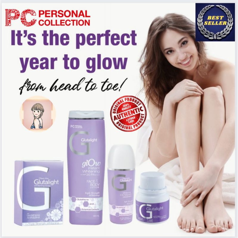 PERSONAL COLLECTION GLUTALIGHT LOTION, SOAP, DEODORANT 100 ORIGINAL