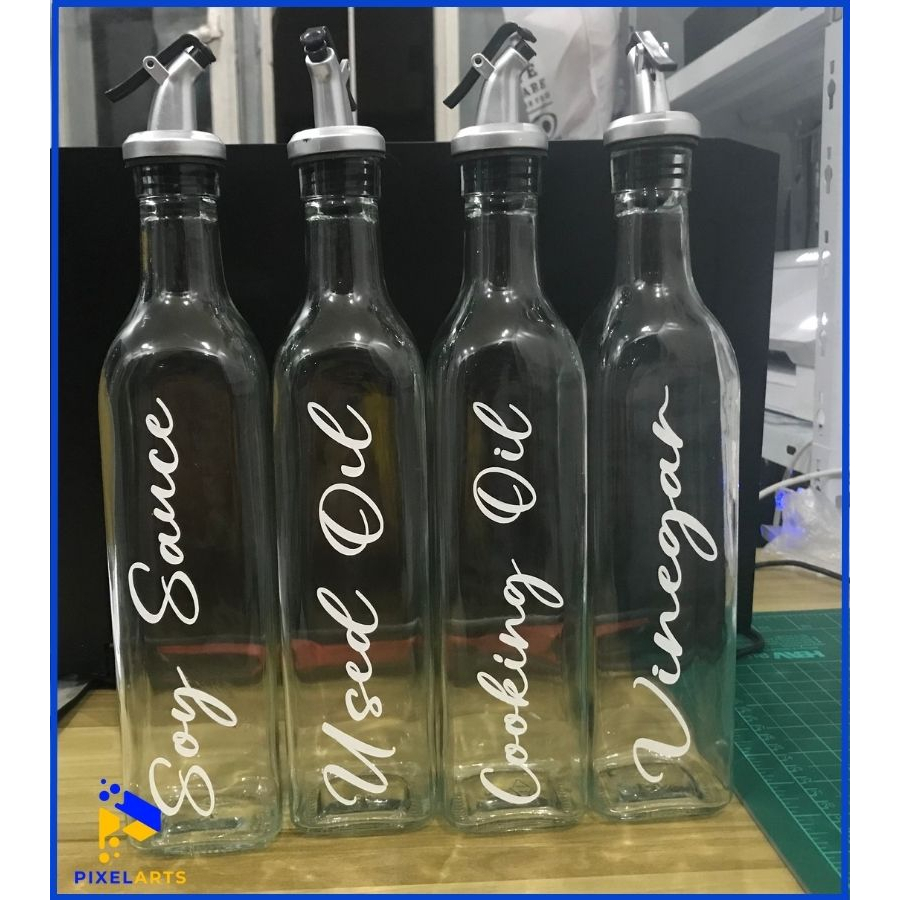 Personalized Label for Condiments Bottle 500ml (Vinyl Sticker) Shopee
