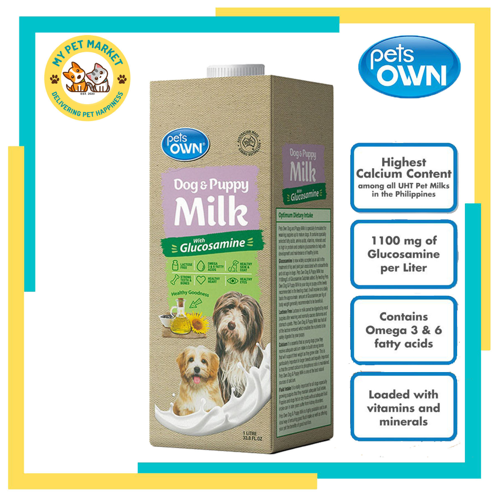 Pets Own Dog and Puppy Milk with Glucosamine 1 Liter Shopee Philippines
