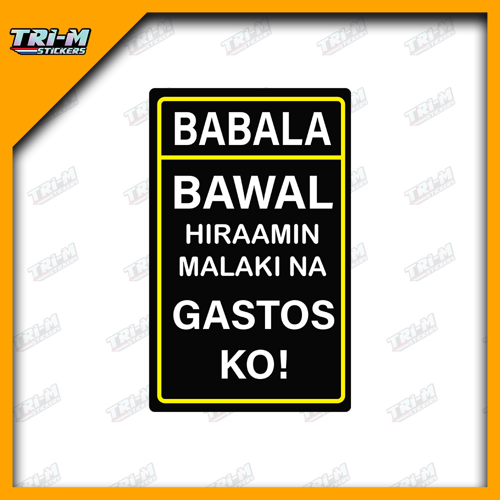 Bicycle MTB ROAD BIKE MEMES Babala Warning Sticker Glossy Hologram ...