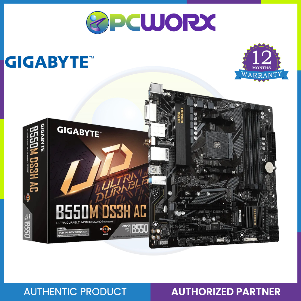Gigabyte GAB550MDS3HAC AM4 DDR4 mATX Ultra Durable™ PCIe 4.0 Ready