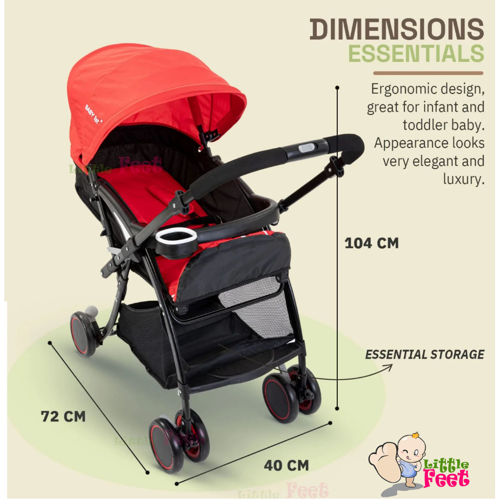 Baby 1st S958 High Quality Alloy Stroller Reversible handle