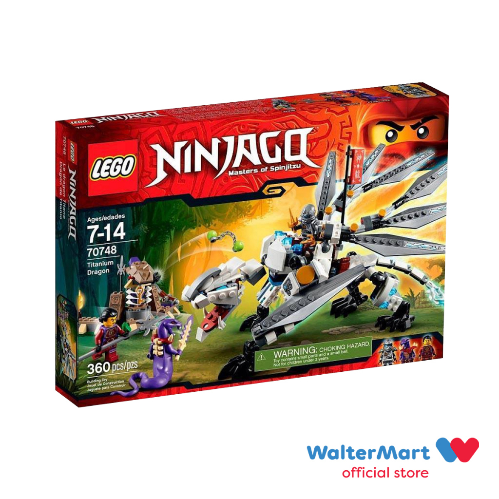 LEGO 100% Authentic Ninjago Titanium Dragon 70748 (Slightly Damaged Box ...