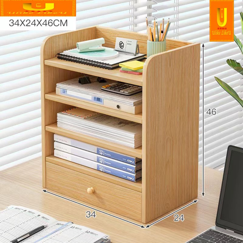 Small Bookshelf Table Shelf Simple Space Saving Desktop Bookshelf Storage Organizer Shopee