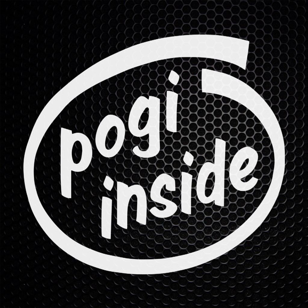 Pogi Inside WATERPROOF STICKER VINYL decal for phone, mug, motor, car ...