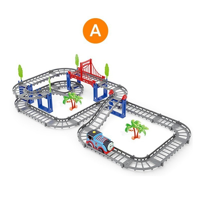 New Puzzle Assembly Fun Toy Set DIY Assembly Track Railway Thomas Train ...