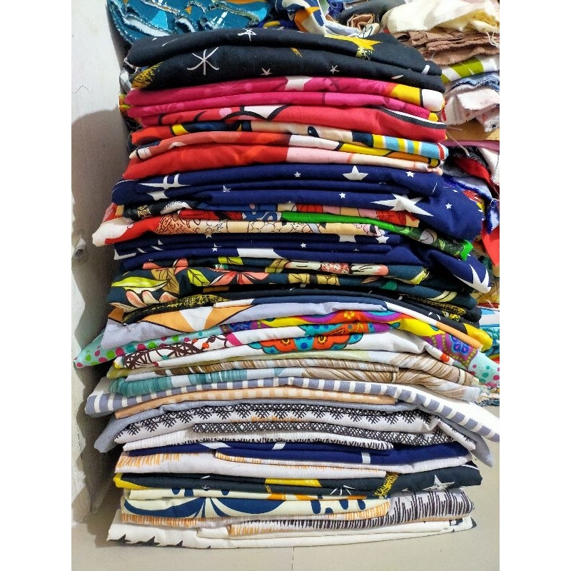 PURE CANADIAN COTTON PER KILO, assorted designs/prints | Shopee Philippines