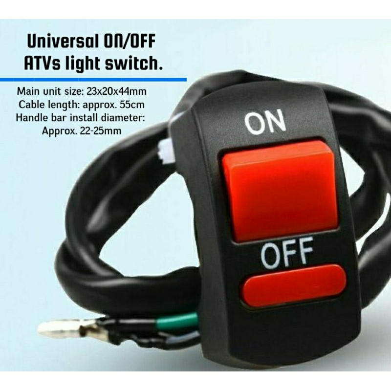 Motorcycle On/Off Switch, Universal ATVs switch lights, hazard light ...