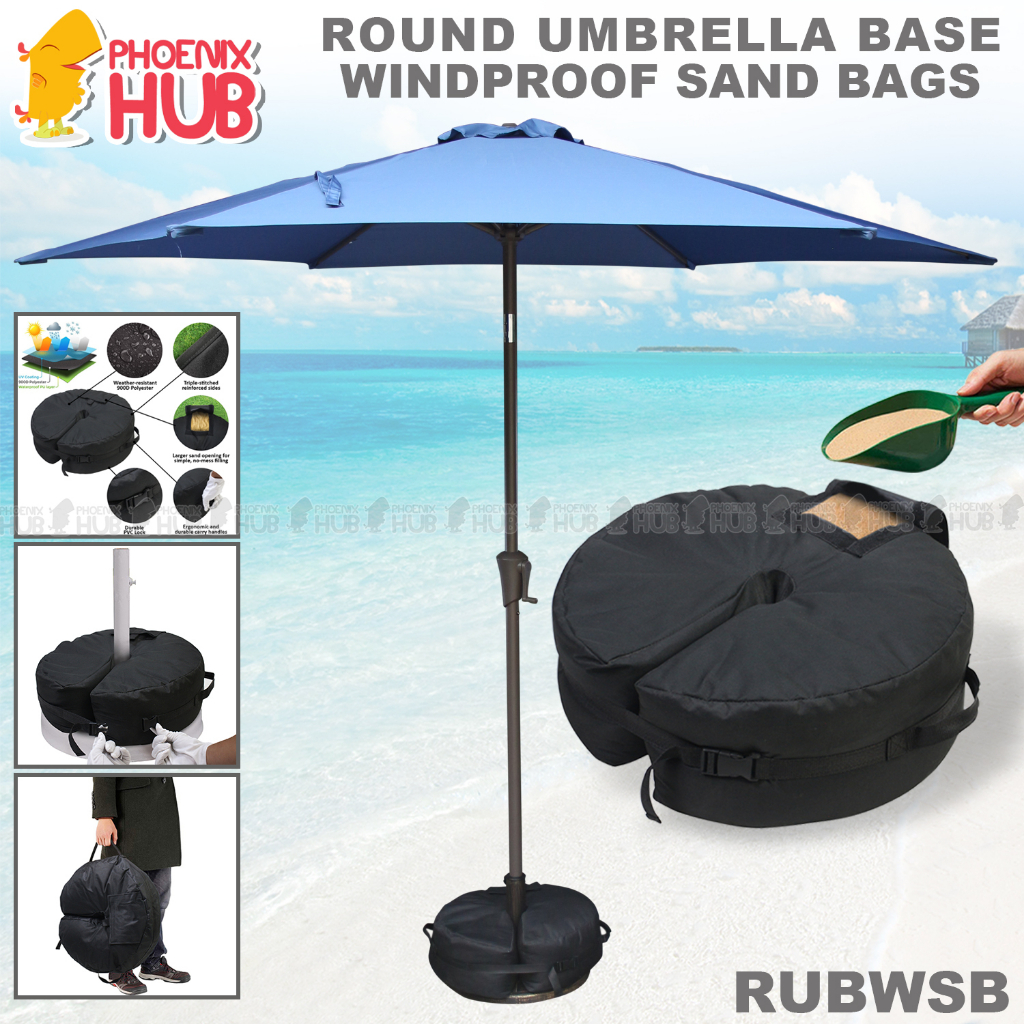 Phoenix Hub Round Outdoor Beach Patio Canopy Weight Umbrella counter