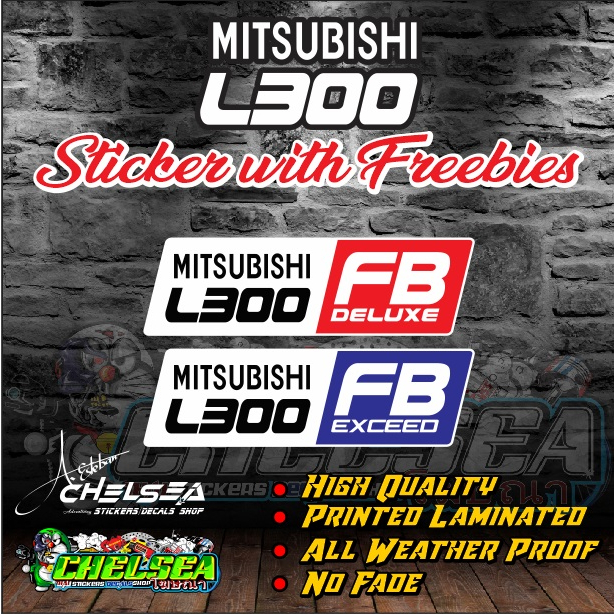 Mitsubishi L300 FB Deluxe, L300 FB Exceed Sticker with freebies ...